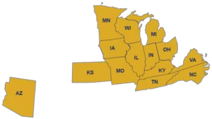 areas served